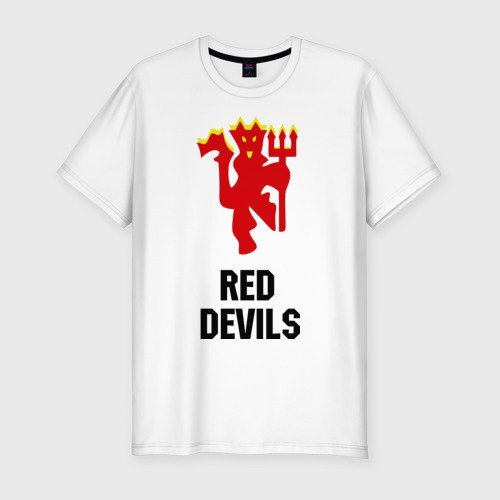 Мужская футболка хлопок Slim Red devils Manchester united