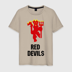 Мужская футболка хлопок Red devils Manchester united