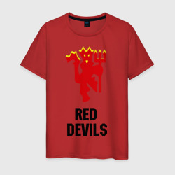 Мужская футболка хлопок Red devils Manchester united