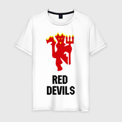 Мужская футболка хлопок Red devils Manchester united