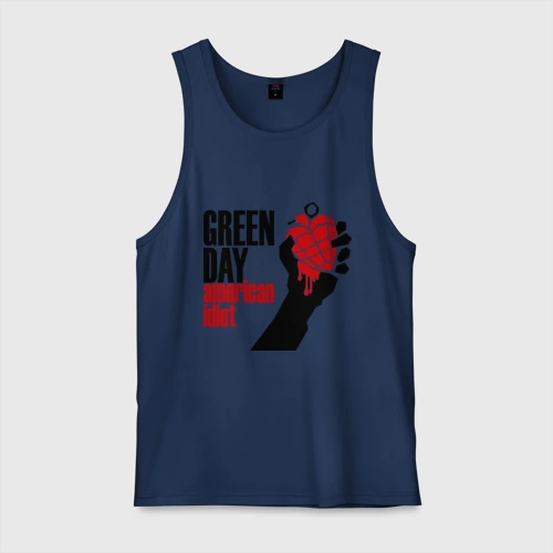 Мужская майка хлопок Green day. American idiot 1