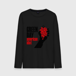 Мужской лонгслив хлопок Green day. American idiot 1