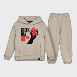 Детский костюм хлопок Oversize Green day. American idiot 1