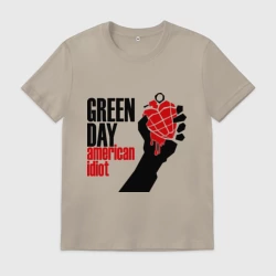 Мужская футболка хлопок Green day. American idiot 1