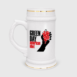 Кружка пивная Green day. American idiot 1