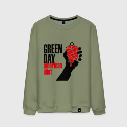 Мужской свитшот хлопок Green day. American idiot 1