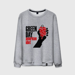 Мужской свитшот хлопок Green day. American idiot 1