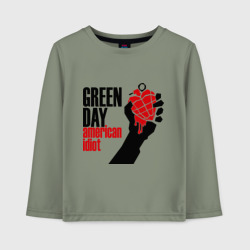 Детский лонгслив хлопок Green day. American idiot 1