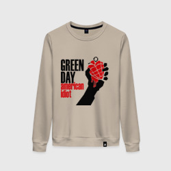 Женский свитшот хлопок Green day. American idiot 1