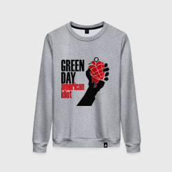 Женский свитшот хлопок Green day. American idiot 1