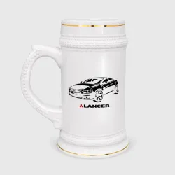 Кружка пивная Mitsubishi Lancer