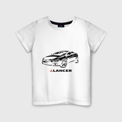 Детская футболка хлопок Mitsubishi Lancer