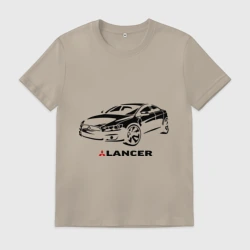 Мужская футболка хлопок Mitsubishi Lancer