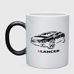 Кружка хамелеон Mitsubishi Lancer