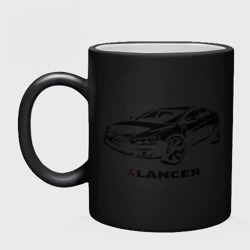 Кружка хамелеон Mitsubishi Lancer - фото 2