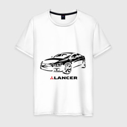 Мужская футболка хлопок Mitsubishi Lancer