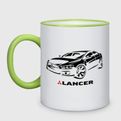 Кружка двухцветная Mitsubishi Lancer