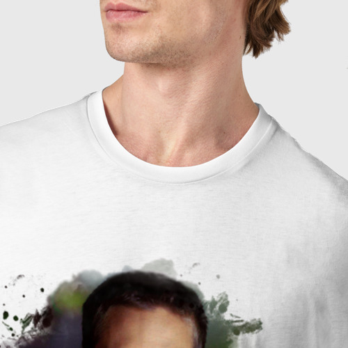 Мужская футболка хлопок Paul Walker, цвет белый - фото 6