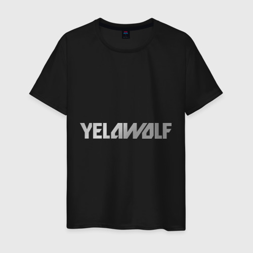 Мужская футболка хлопок Yelawolf metalic, цвет черный