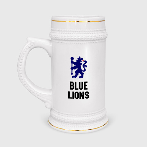 Кружка пивная blue lions (chelsea)