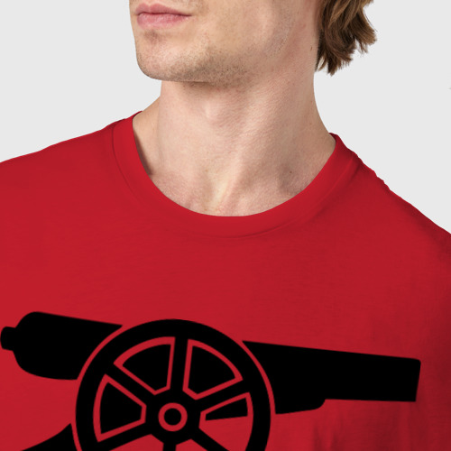 Мужская футболка хлопок we love you arsenal we do, цвет красный - фото 6