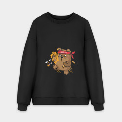 Мужской свитшот oversize без начеса хлопок Все фигня, кроме пчёл