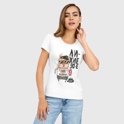 Женская футболка хлопок Slim Лихие 90-е - фото 2