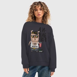 Женский свитшот oversize без начеса хлопок Лихие 90-е - фото 2