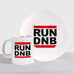 Набор: тарелка + кружка Run DNB