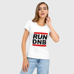 Женская футболка хлопок Slim Run DNB - фото 2