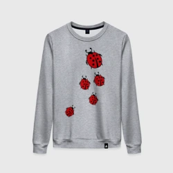 Женский свитшот хлопок Божьи коровки