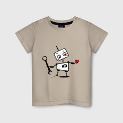 Детская футболка хлопок Роботы мальчик парная
