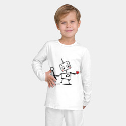 Детская пижама с лонгсливом хлопок Роботы мальчик парная - фото 2