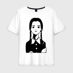 Мужская футболка хлопок Oversize Wednesday Addams