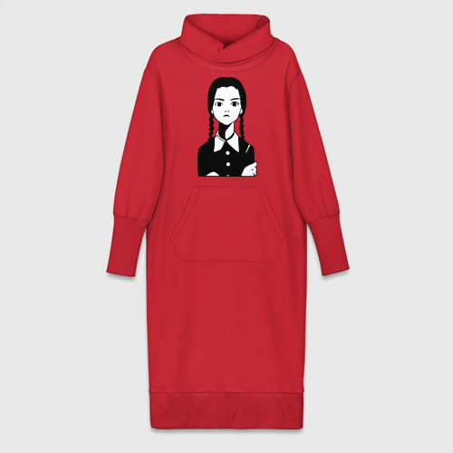 Платье удлиненное хлопок Wednesday Addams