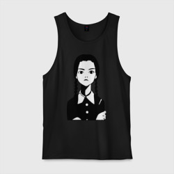 Мужская майка хлопок Wednesday Addams