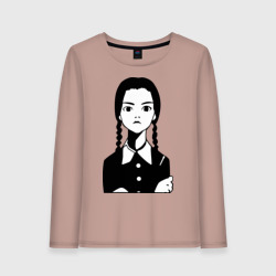 Женский лонгслив хлопок Wednesday Addams