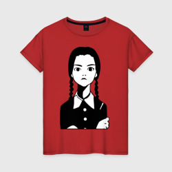 Женская футболка хлопок Wednesday Addams