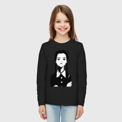 Детский лонгслив хлопок Wednesday Addams - фото 2