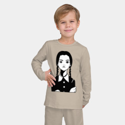 Детская пижама с лонгсливом хлопок Wednesday Addams - фото 2