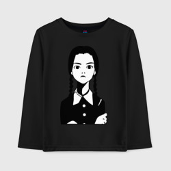 Детский лонгслив хлопок Wednesday Addams