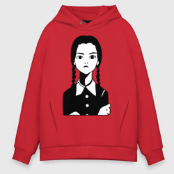 Мужское худи Oversize хлопок Wednesday Addams