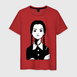 Мужская футболка хлопок Wednesday Addams