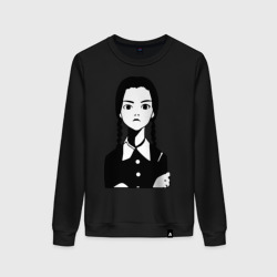 Женский свитшот хлопок Wednesday Addams