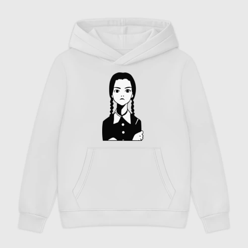 Мужская толстовка без начеса хлопок Wednesday Addams