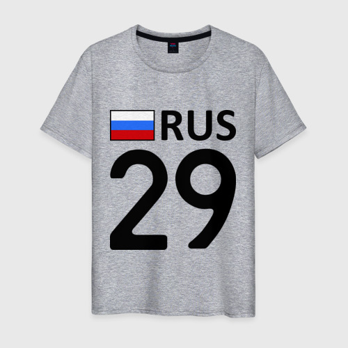 Мужская футболка хлопок Архангельская область (29), цвет меланж
