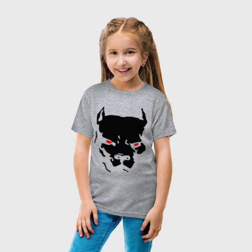 Детская футболка хлопок Старфорширдский терьер, цвет меланж - фото 5