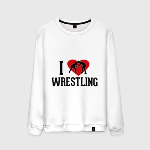 Мужской свитшот хлопок I love wrestling