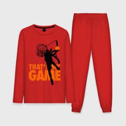 Мужская пижама с лонгсливом хлопок Баскетбол моя игра