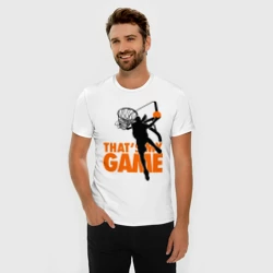 Мужская футболка хлопок Slim Баскетбол моя игра - фото 2